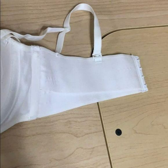 Lilyette Womens Strapless‎ Convertible Bra 40C White Seamless Lightly Lined Full - Picture 9 of 12